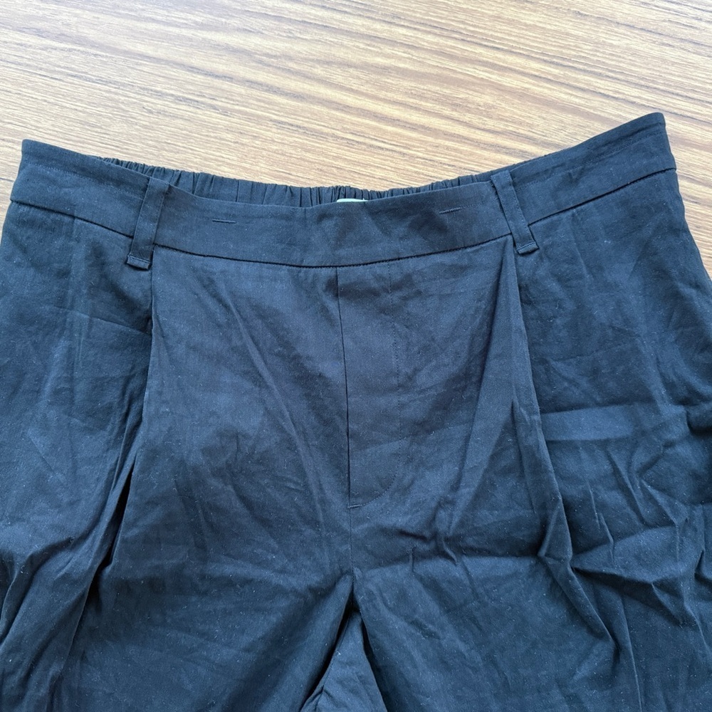 Vince Stretch Linen Trousers Black NWT Women’s Size 2X - Picture 7 of 7